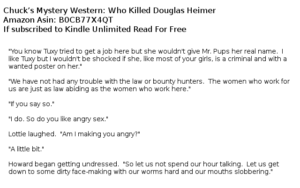 Chuck's Mystery Western: Who Killed Douglas Heimer