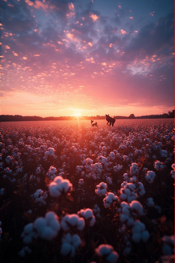 cottonfieldsunset